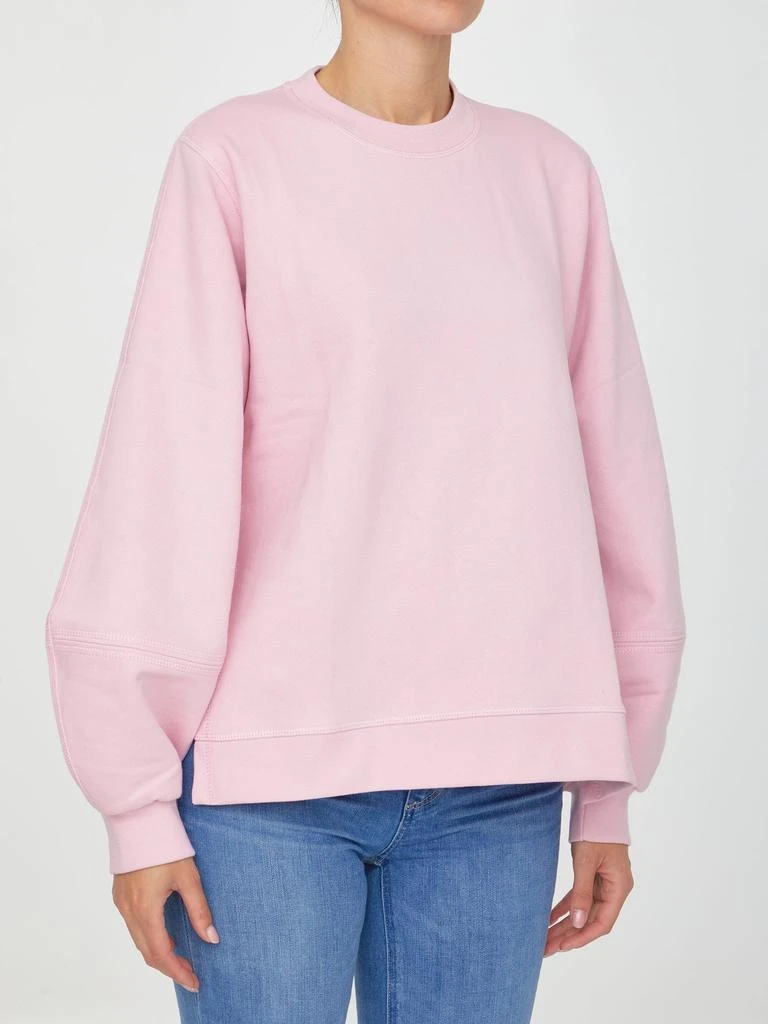 商品Ganni|Ganni Pink Sweatshirt With Logo,价格¥1087,第2张图片详细描述