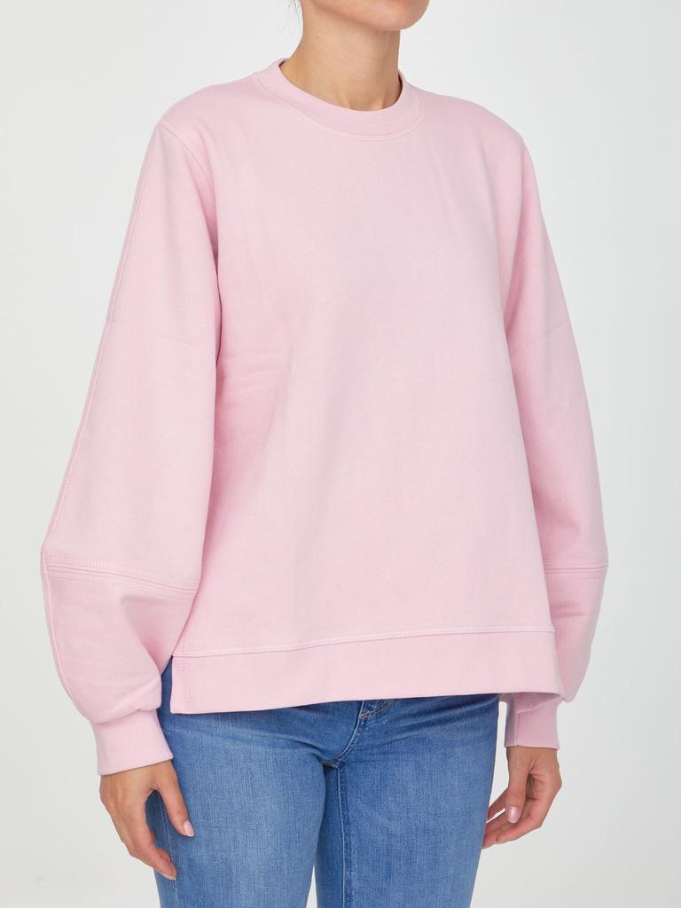 商品Ganni|Ganni Pink Sweatshirt With Logo,价格¥1097,第4张图片详细描述