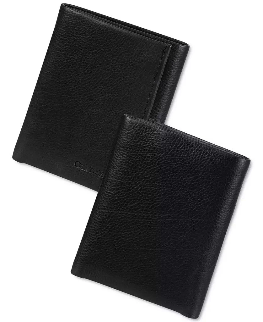 商品Calvin Klein|Men's Soft Milled Trifold Wallet,价格¥237,第5张图片详细描述