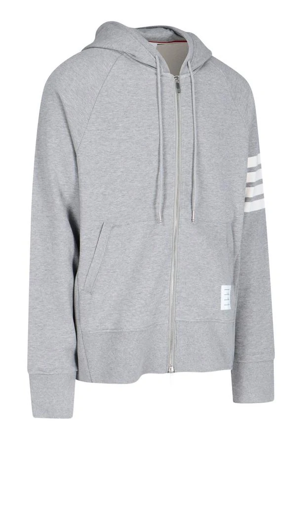 商品Thom Browne|Thom Browne 4 Bar Zipped Hoodie,价格¥6629,第3张图片详细描述