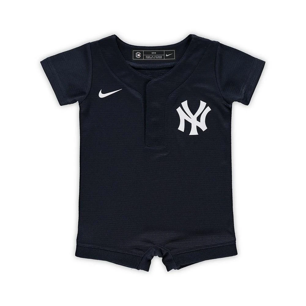 商品NIKE|Newborn and Infant Boys and Girls Navy New York Yankees Official Jersey Romper,价格¥298,第1张图片