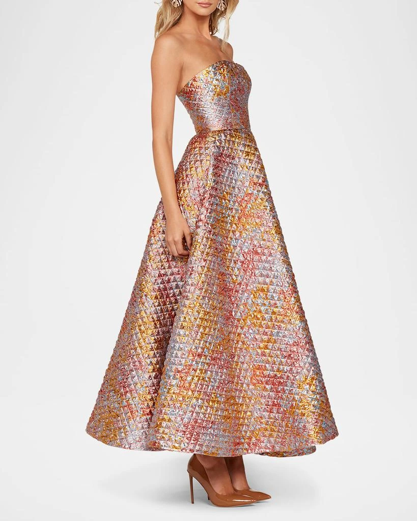 商品HELSI|Celine Strapless Shimmer Applique Gown,价格¥6085,第3张图片详细描述