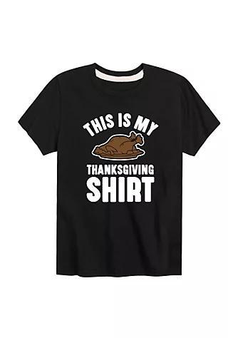 商品Instant Message|This Is My Thanksgiving Shirt Graphic T-Shirt,价格¥206,第1张图片