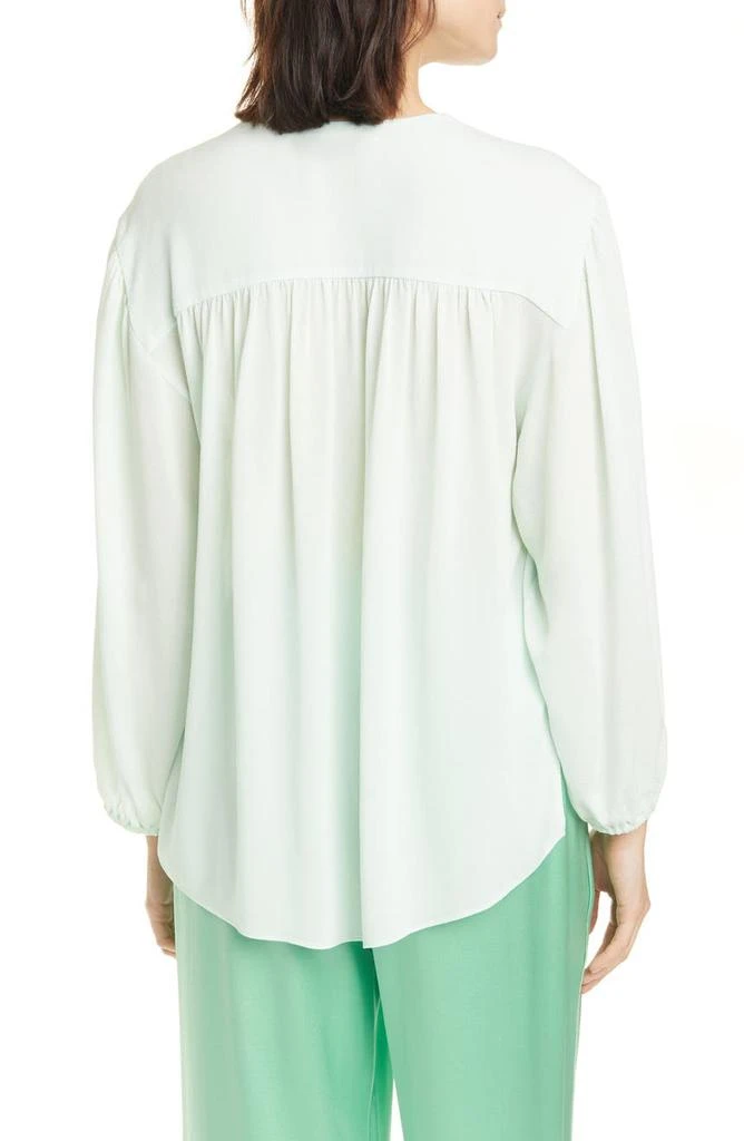 商品Vince|Shirred Long Sleeve Silk Blouse,价格¥864,第2张图片详细描述