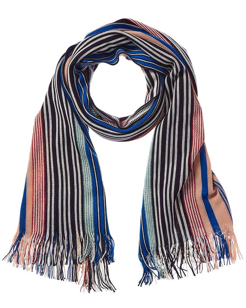 Missoni Wool-Blend Scarf, Red商品第1张图片规格展示