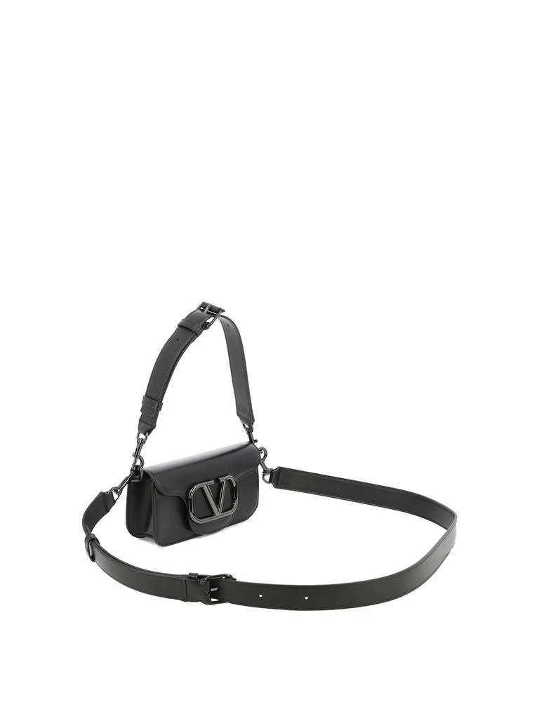 商品Valentino|Mini Locò Crossbody Bags Black,价格¥8444,第2张图片详细描述