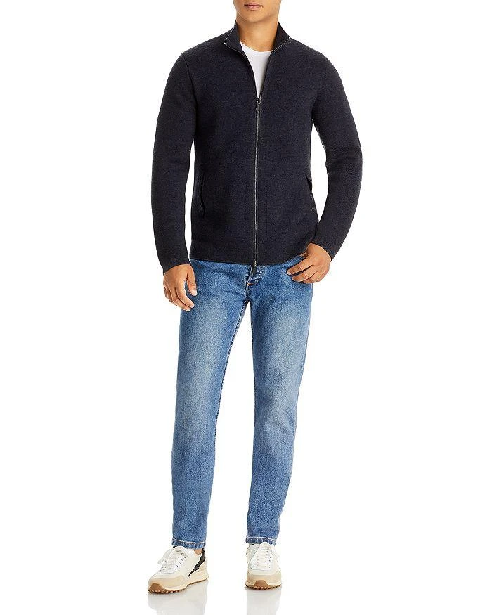 商品The Men's Store at Bloomingdale's|Merino Wool Zip Front Sweater,价格¥662,第3张图片详细描述