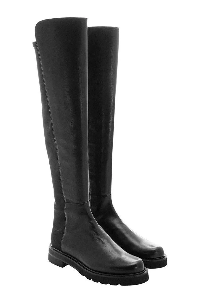 商品Stuart Weitzman|STUART WEITZMAN 5050 LIFT - Leather boots with elasticated back,价格¥5348,第4张图片详细描述