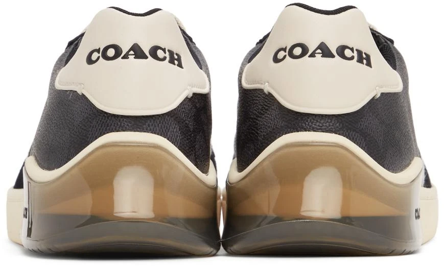 商品Coach|Black & Off-White Citysole Court Sneakers,价格¥886,第4张图片详细描述