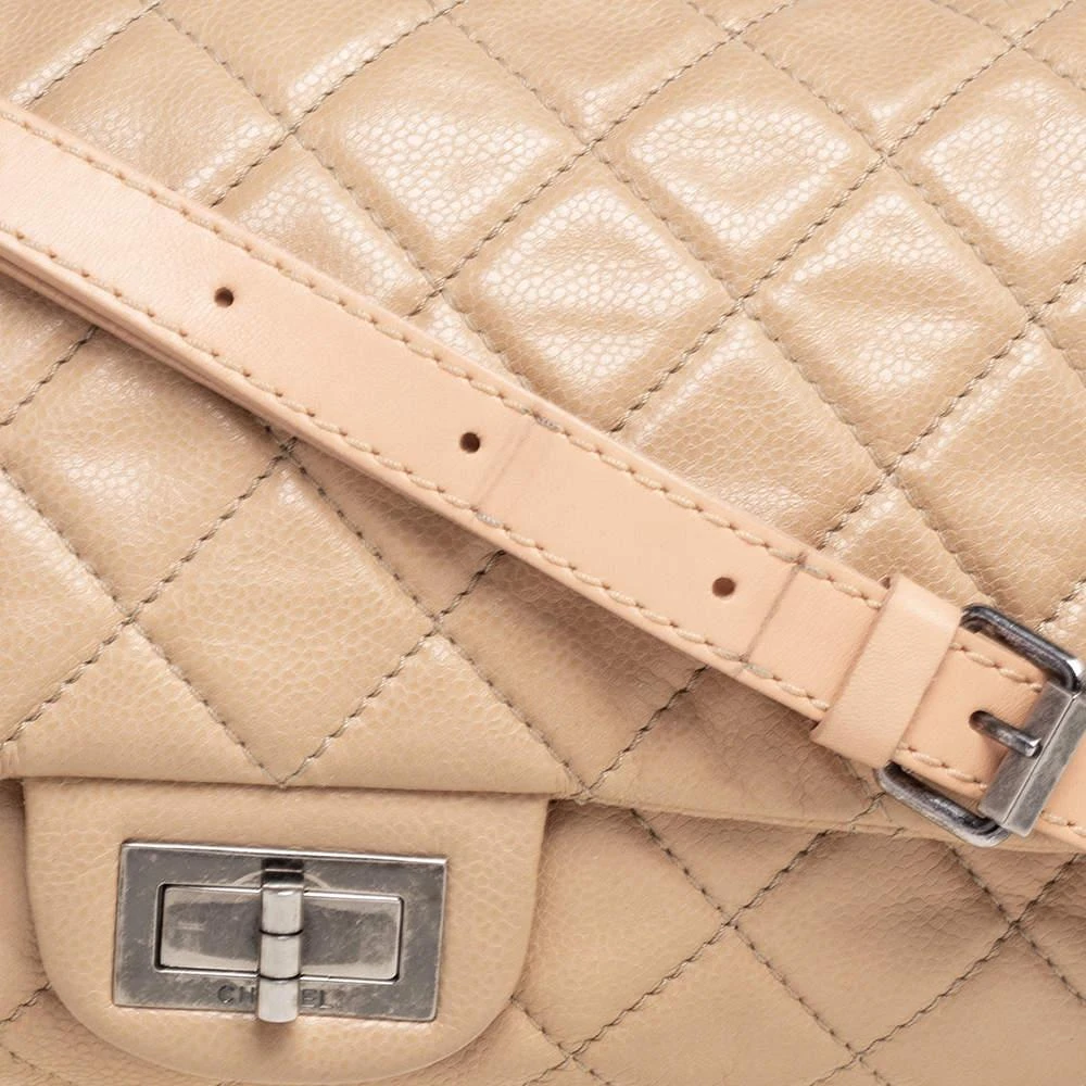 商品[二手商品] Chanel|Chanel Leather Beige Quilted Leather Flap Shoulder Bag,价格¥11634,第5张图片详细描述