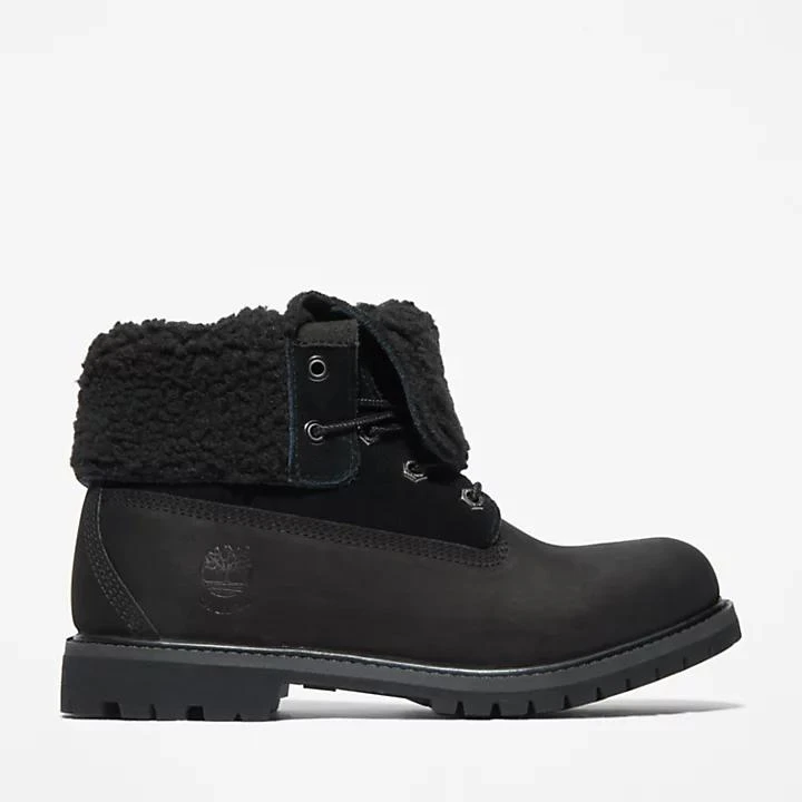 商品Timberland|Timberland® Authentic Fold-over Boot for Women in Black,价格¥1519,第1张图片
