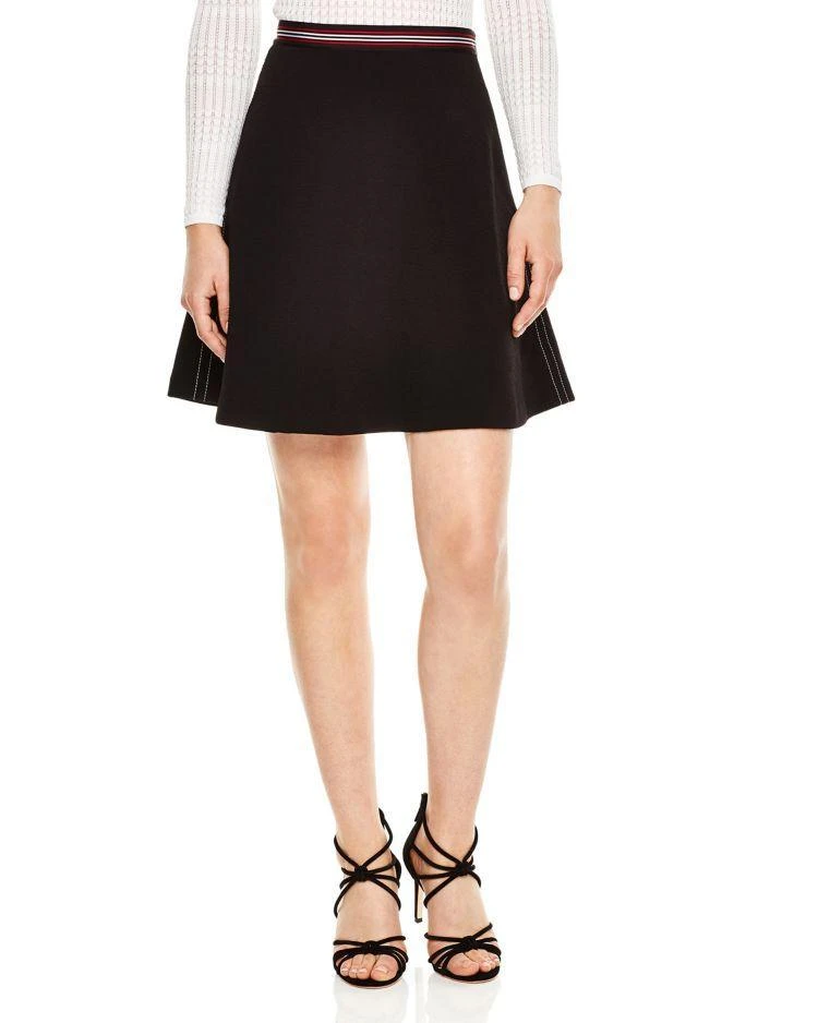 商品Sandro|Lysbeth Contrast Stitch Skirt,价格¥778,第1张图片