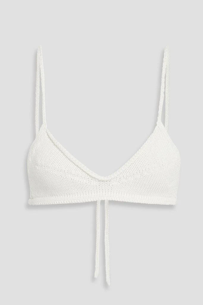 商品Khaite|Carla cotton-blend bra top,价格¥1469,第1张图片