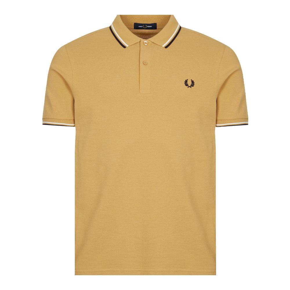 商品Fred Perry|Fred Perry Twin Tip Polo Shirt - Desert,价格¥333,第1张图片