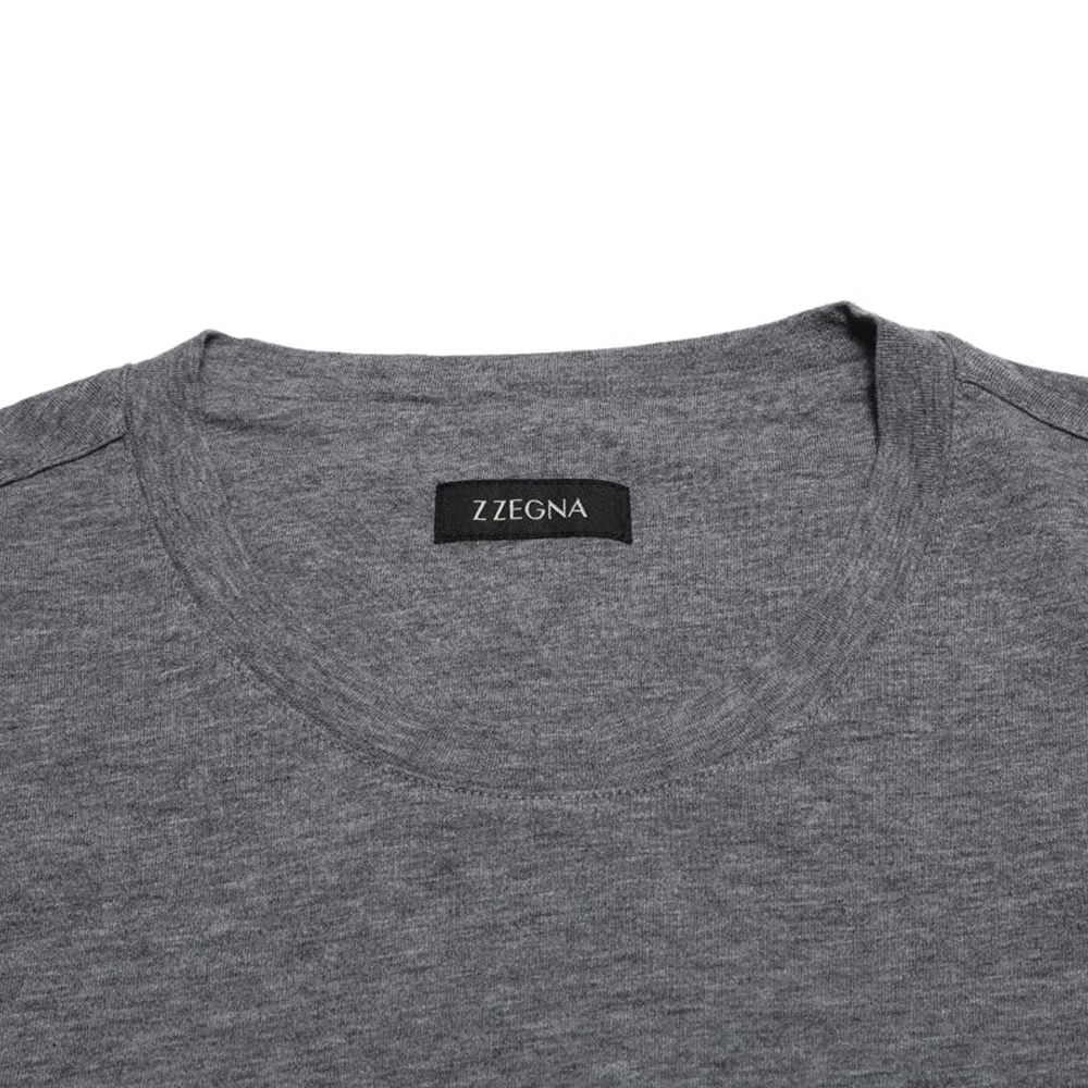 Z Zegna 男灰色男士T恤 VS372-630D-6D1商品第3张图片规格展示