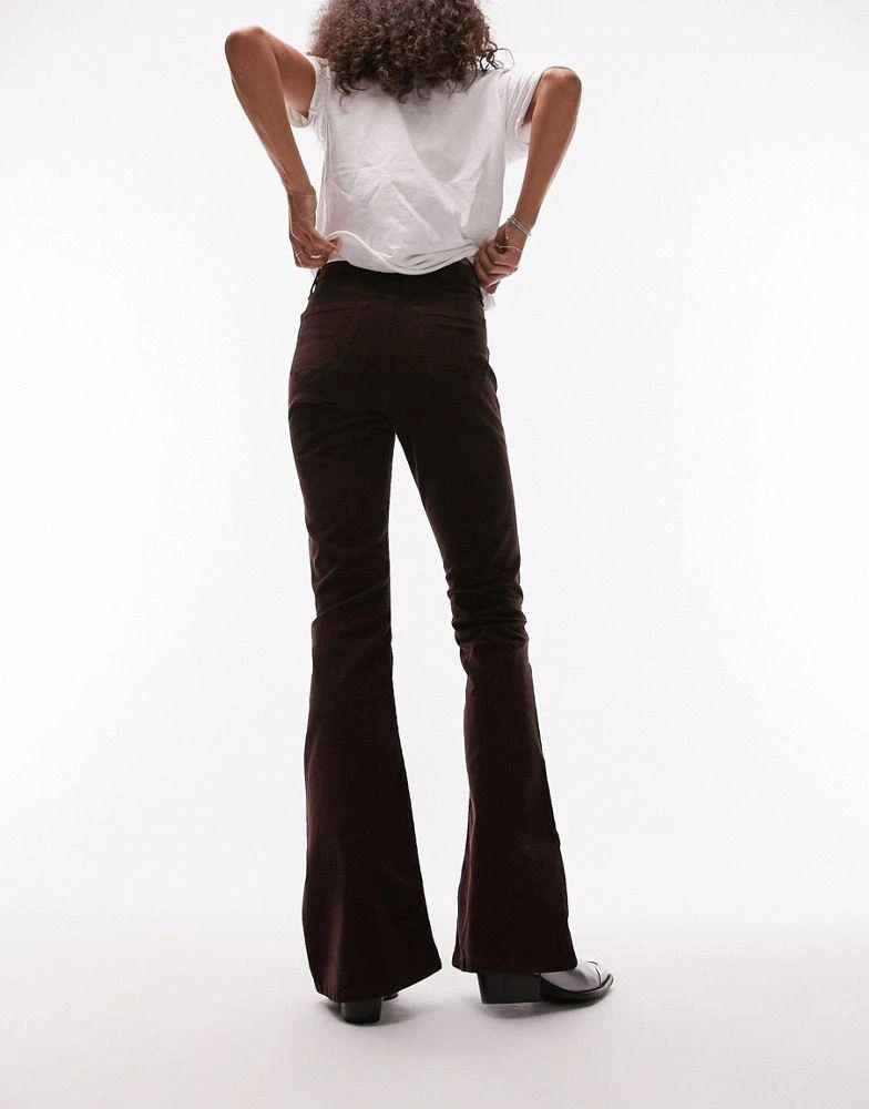 商品Topshop|Topshop Jamie flare jeans in brown cord,价格¥235,第3张图片详细描述