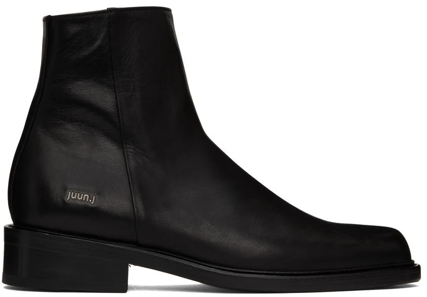 商品Juun.J|Black Leather Chelsea Boots,价格¥2049,第1张图片