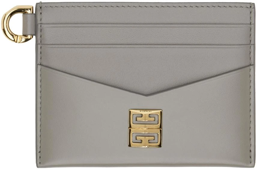 商品Givenchy|Gray 4G Card Holder,价格¥1447,第1张图片