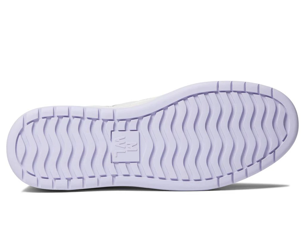 商品Madewell|Court Low-Top Sneakers in White and Purple,价格¥733,第3张图片详细描述