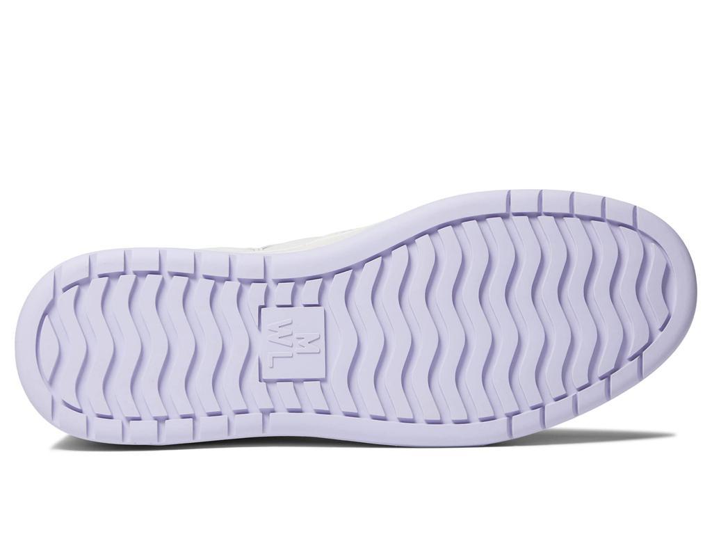 商品Madewell|Court Low-Top Sneakers in White and Purple,价格¥549,第5张图片详细描述