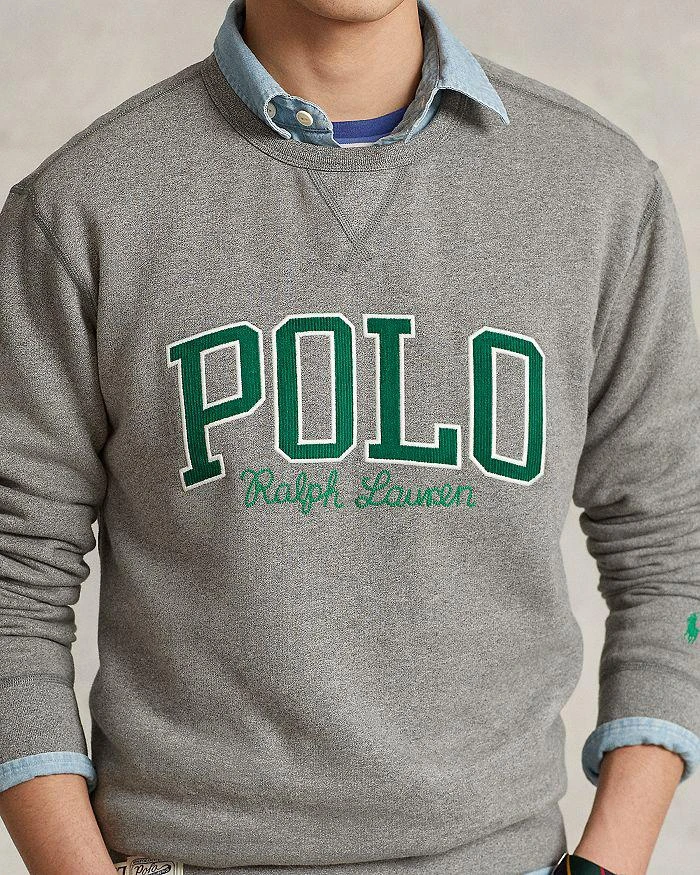 商品Ralph Lauren|Cotton Blend Fleece Logo Appliqué Regular Fit Crewneck Sweatshirt,价格¥623,第5张图片详细描述