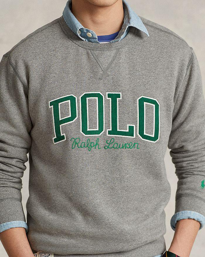 商品Ralph Lauren|Cotton Blend Fleece Logo Appliqué Regular Fit Crewneck Sweatshirt,价格¥521,第7张图片详细描述