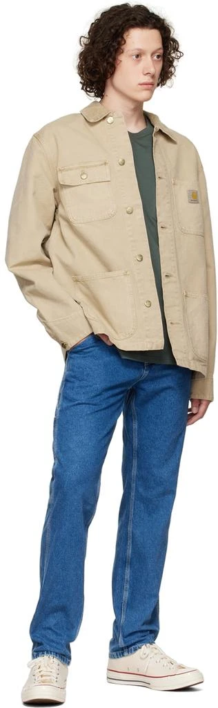 商品Carhartt WIP|Brown Garment-Dyed Denim Jacket,价格¥882,第4张图片详细描述