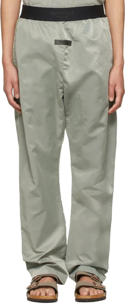 商品Essentials|Green Nylon Track Pants,价格¥354,第1张图片