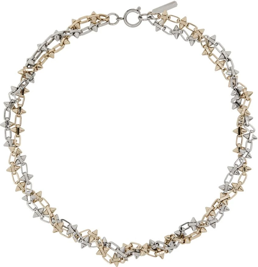 商品Justine Clenquet|Silver & Gold Nomi Necklace,价格¥1312,第1张图片