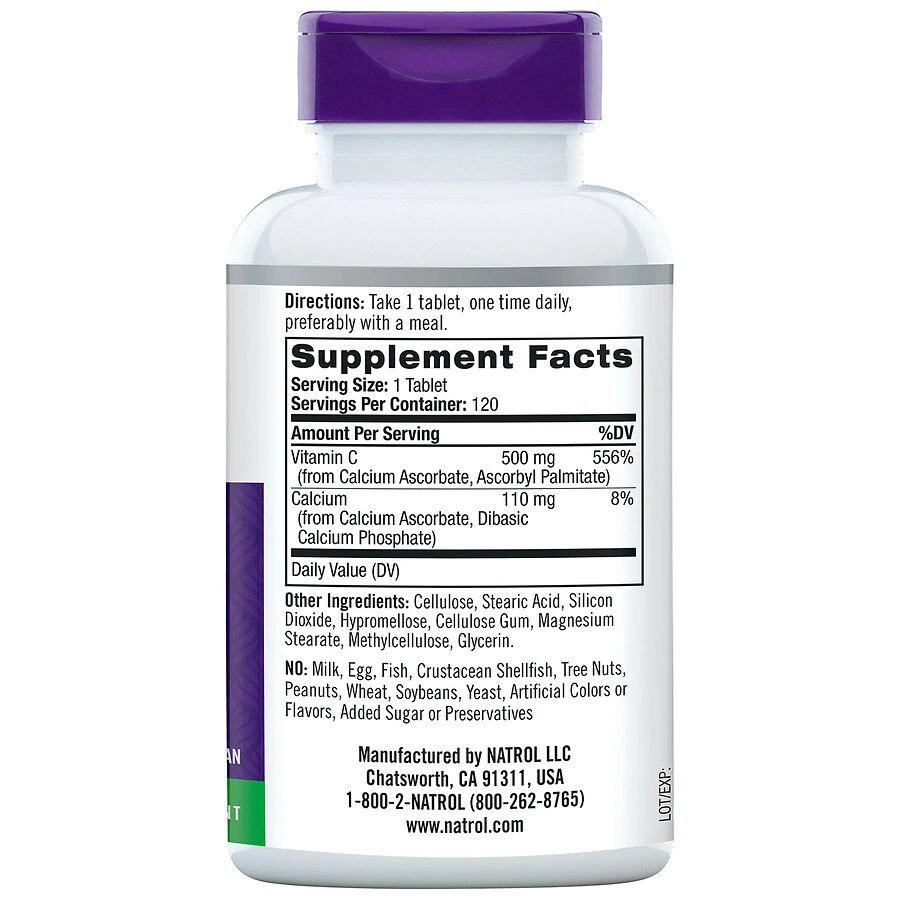 商品Natrol|Easy-C 500 mg, Immune Health, Tablets,价格¥89,第3张图片详细描述