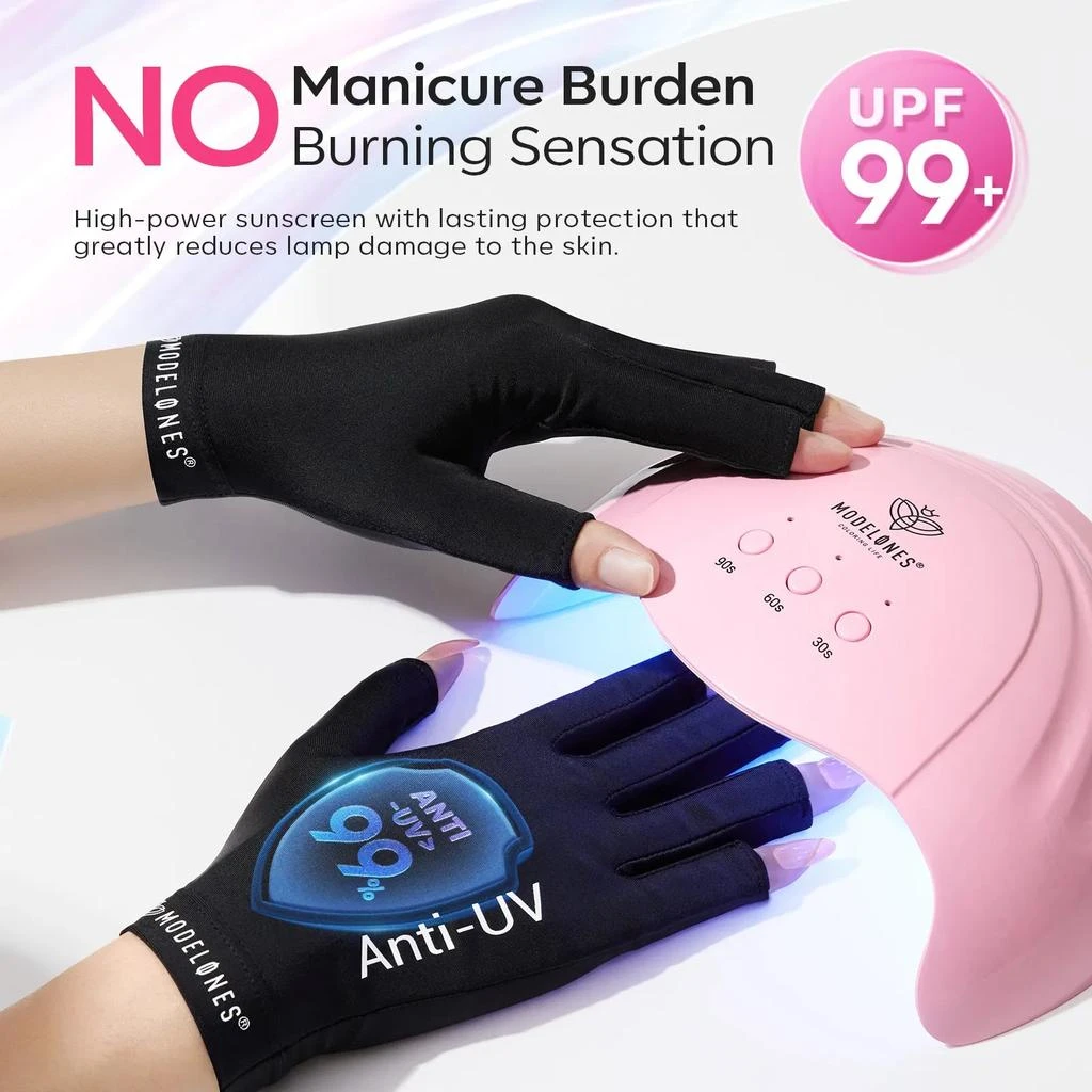 Anti-UV light Glove With 48W Nail Lamp For Nails Salon Professional UPF 99+ US Standard 商品