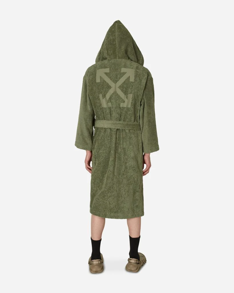 商品Off-White|Bookish Hooded Bathrobe Green,价格¥1395,第3张图片详细描述