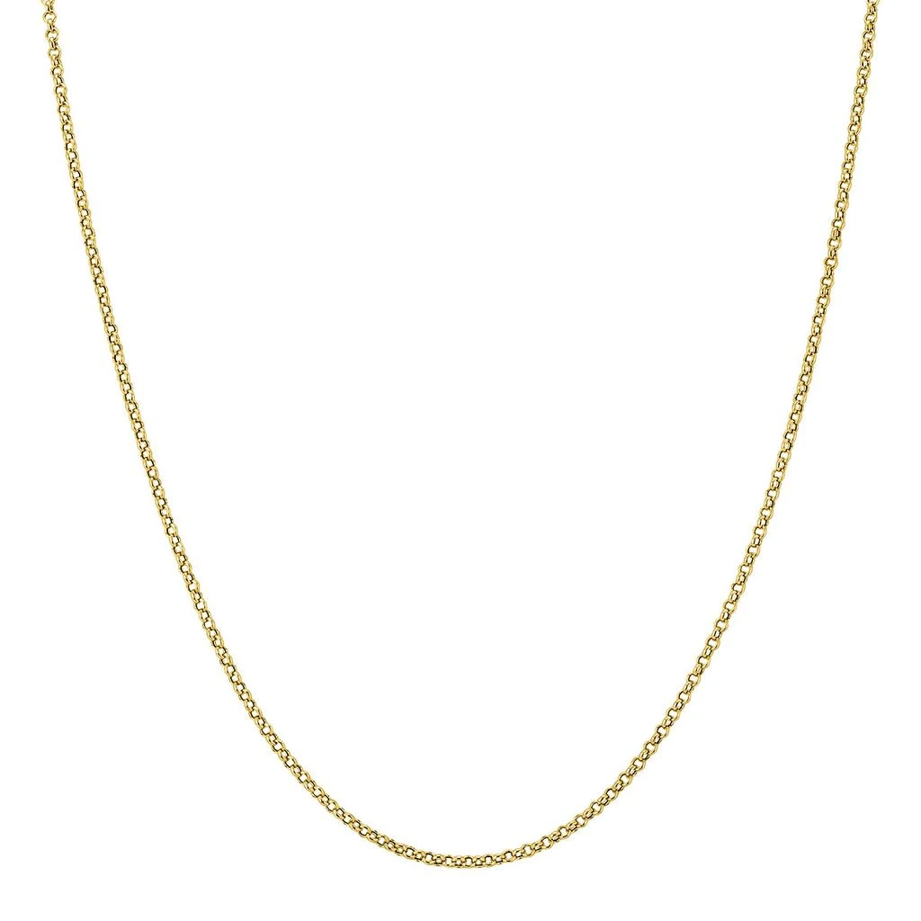 商品Monary|10K Yellow Gold 1.9mm Classic Rolo Chain with Spring Ring Clasp - 18 Inch,价格¥974,第2张图片详细描述