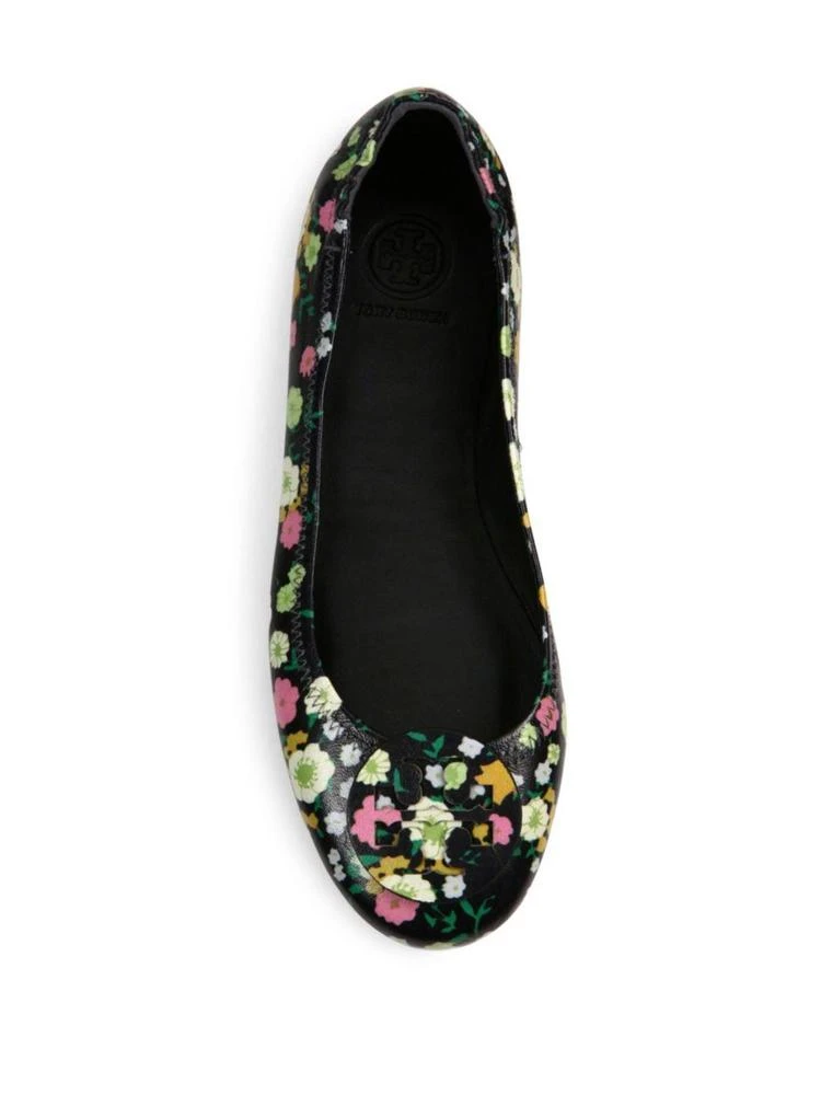 商品Tory Burch|Minnie Travel Floral-Print Leather Ballet Flats,价格¥685,第4张图片详细描述