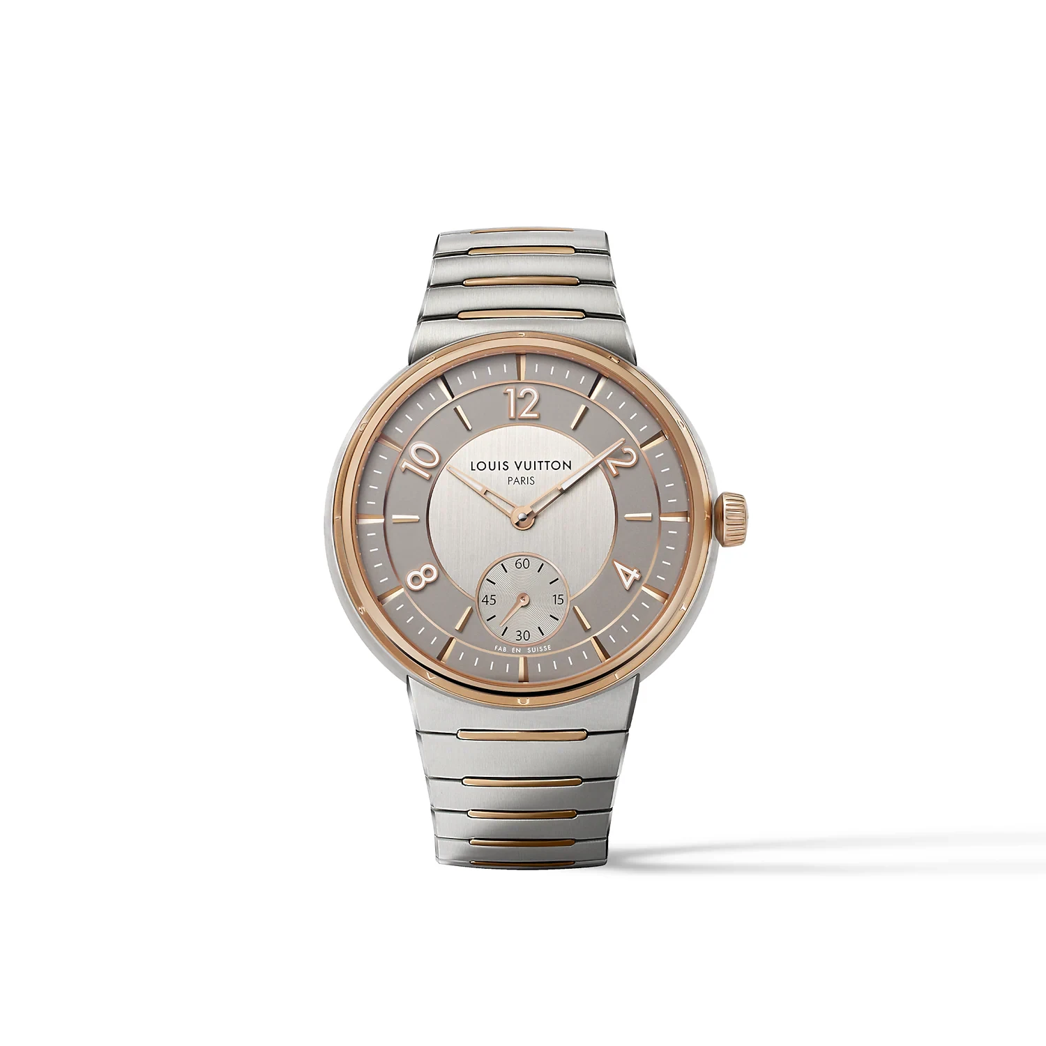 商品Louis Vuitton|【预售】 LV路易威登 25春夏 男士 腕表 Montre Tambour, automatique, 40 mm, acier et or rose W1SP10 ,价格¥304702,第1张图片