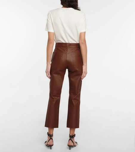 商品RED Valentino|高腰直筒皮裤,价格¥5275,第3张图片详细描述