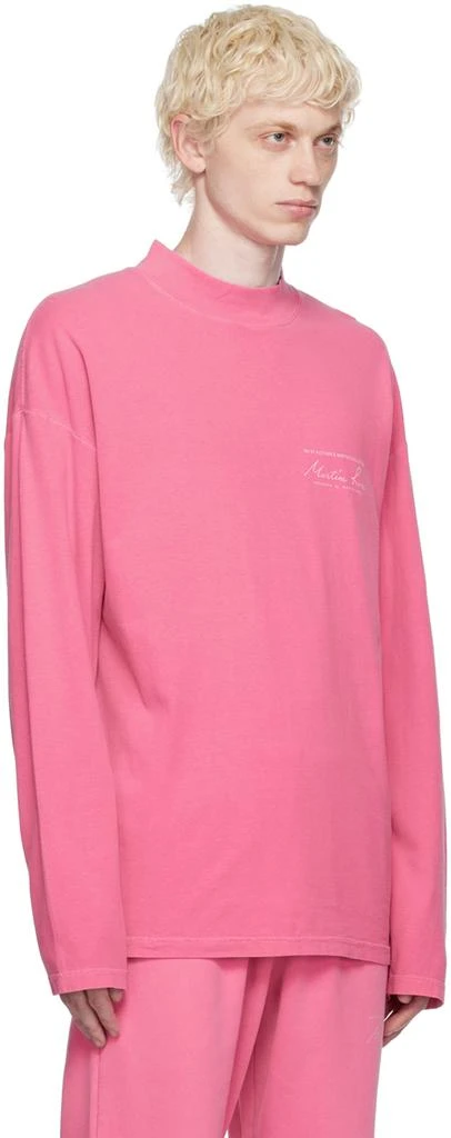 商品Martine Rose|Pink Printed Long Sleeve T-Shirt,价格¥753,第2张图片详细描述