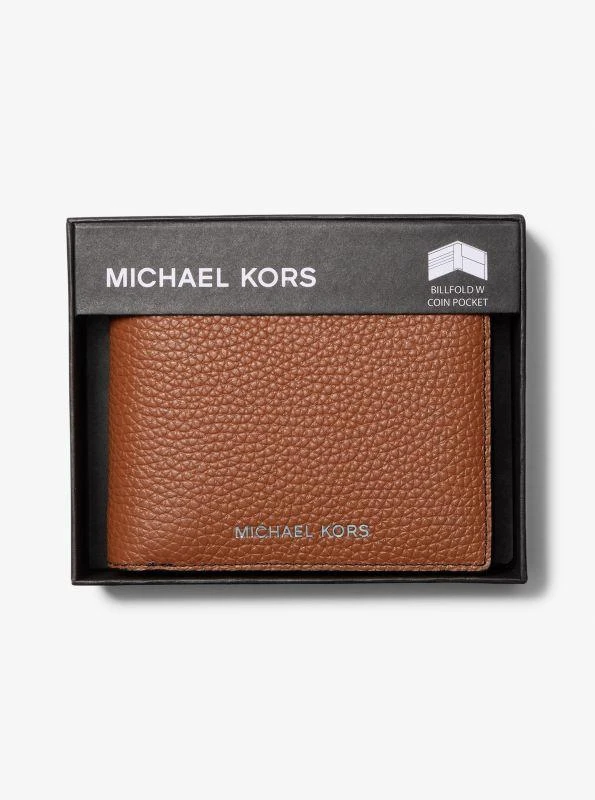 商品Michael Kors|Cooper Pebbled Leather Billfold Wallet With Coin Pouch,价格¥301,第3张图片详细描述