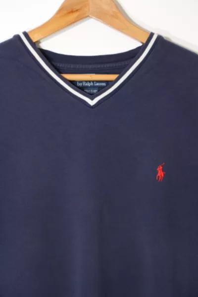 Vintage Polo Ralph Lauren V-neck Pique T-shirt商品第2张图片规格展示