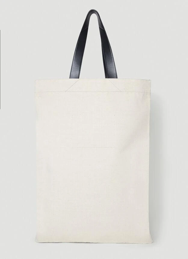 商品Jil Sander|Flat Shopper Large Tote Bag in Beige,价格¥2730,第4张图片详细描述