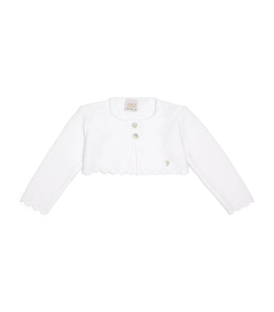 商品Paz Rodriguez|Cropped Knitted Cardigan (1-24 Months),价格¥365,第1张图片