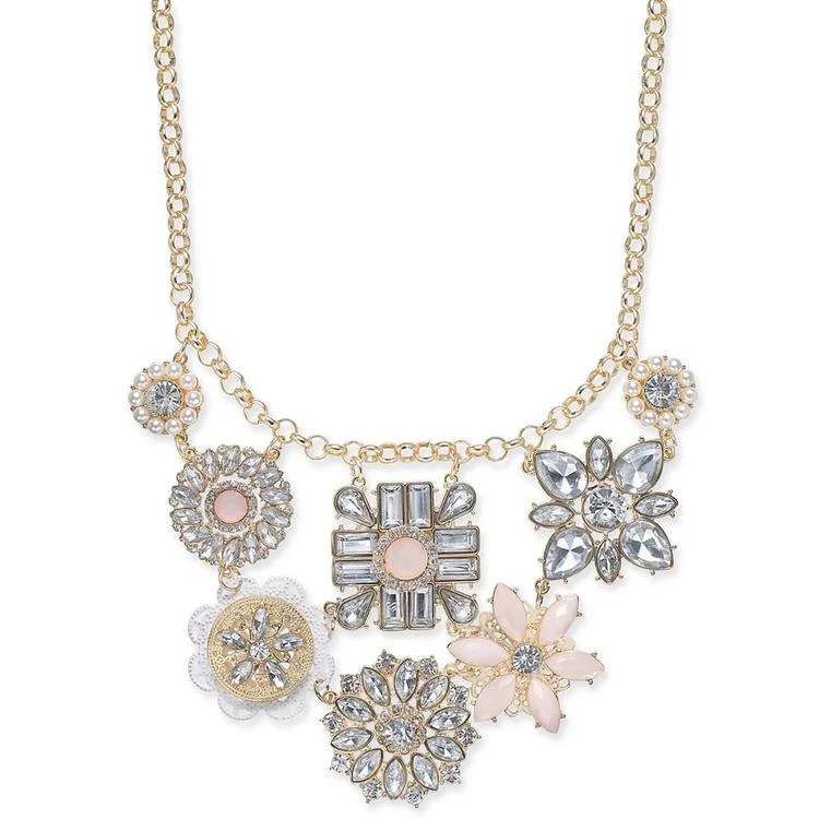 商品INC International|I.N.C. Gold-Tone Multi-Flower Statement Necklace, 17" + 3" extender, Created for Macy's,价格¥100,第1张图片