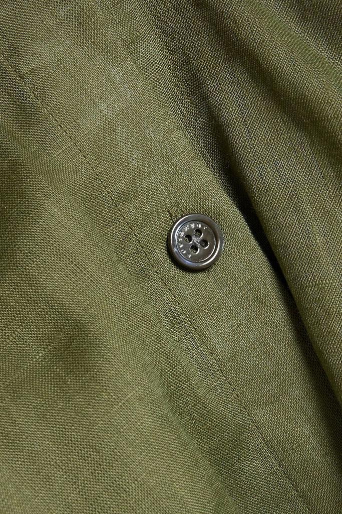 商品Equipment|Belted linen mini shirt dress,价格¥1253,第4张图片详细描述