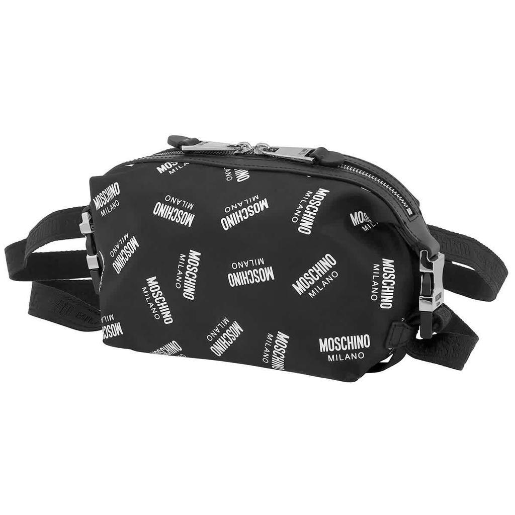 商品Moschino|Black Logo Print Belt Bag,价格¥1647,第1张图片