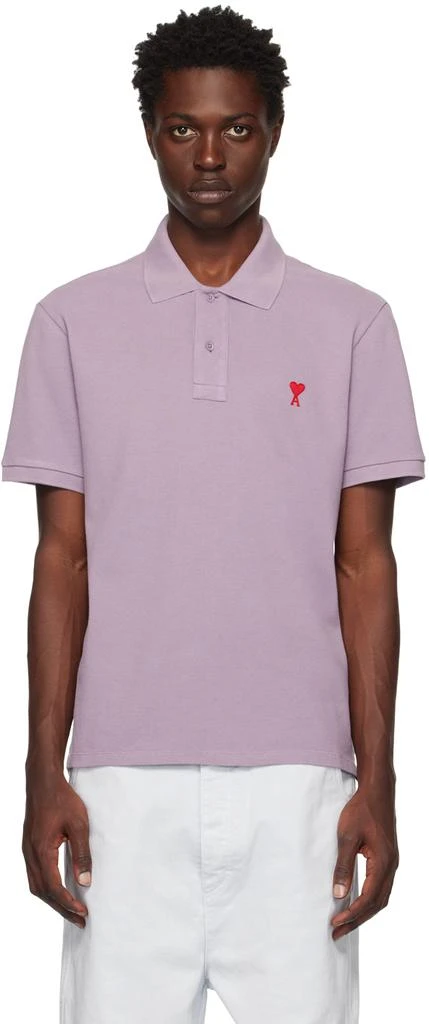 商品AMI|Purple Ami de Cœur Polo,价格¥719,第1张图片