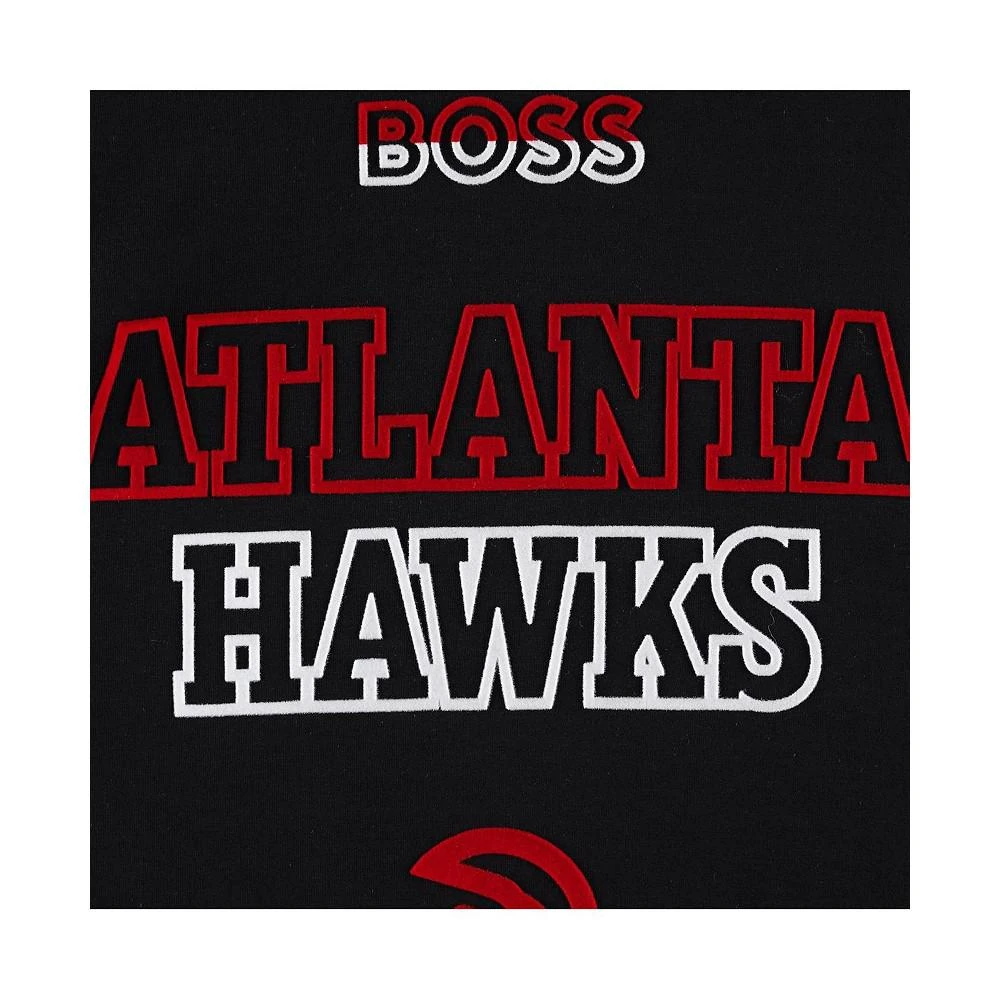 商品Hugo Boss|Men's NBA x Atlanta Hawks Team Bounce Tri-Blend Pullover Hoodie,价格¥1471,第5张图片详细描述