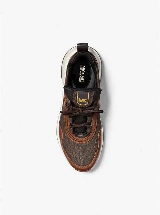 商品Michael Kors|Olympia Extreme Logo and Leather Trainer,价格¥673,第3张图片详细描述