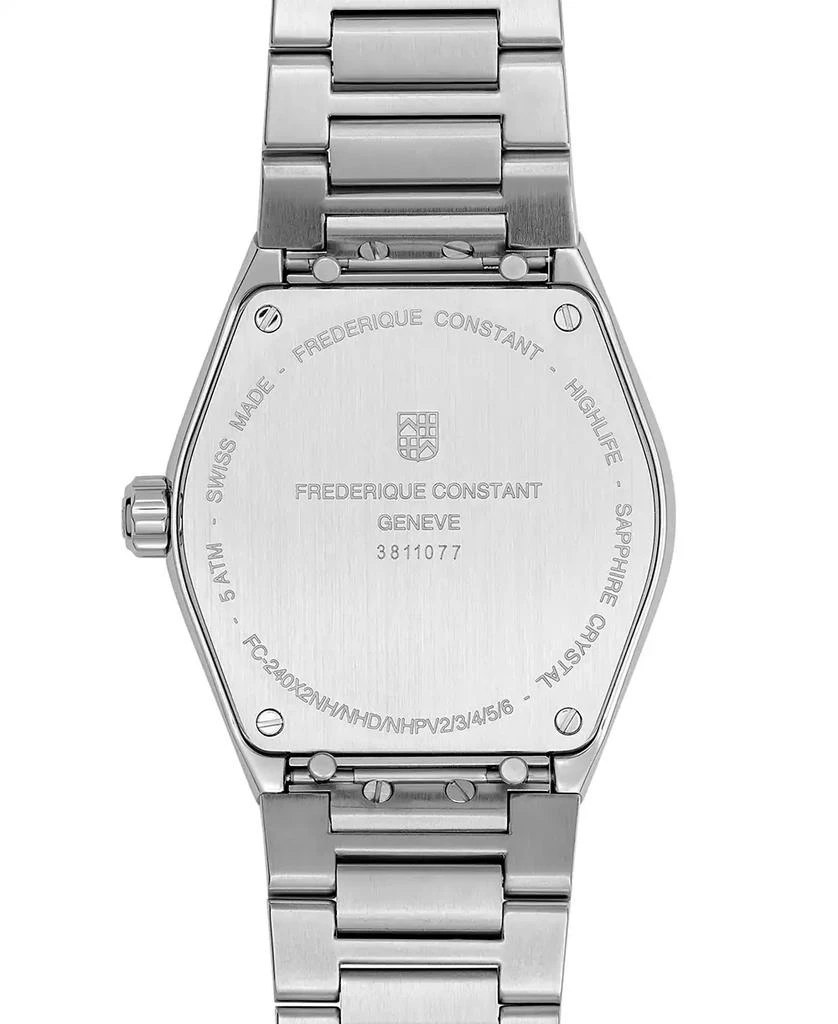 商品Frederique Constant|Women's Swiss Highlife Diamond (1/20 ct. t.w.) Stainless Steel Bracelet Watch 31mm,价格¥11882,第3张图片详细描述