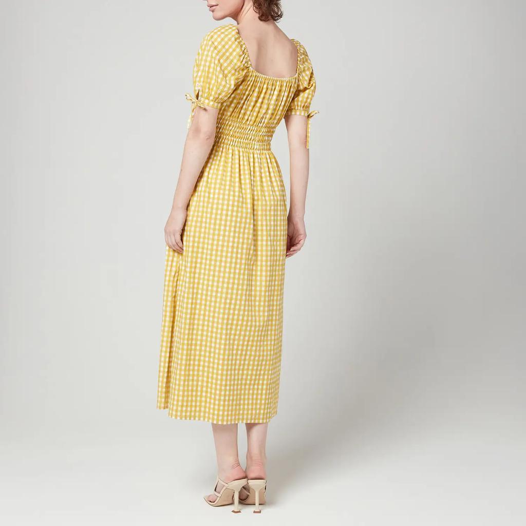 商品Faithfull the Brand|Faithfull The Brand Women's Flora Midi Dress - Mari Check Print,价格¥530,第5张图片详细描述