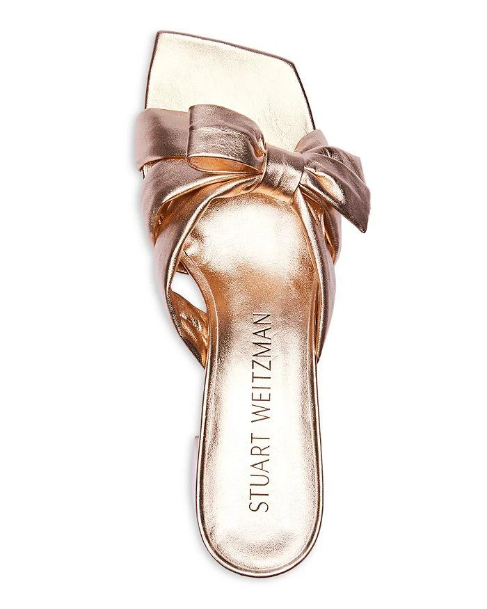 商品Stuart Weitzman|Women's Sofia 45 Slip On Bow Sandals,价格¥3509,第3张图片详细描述